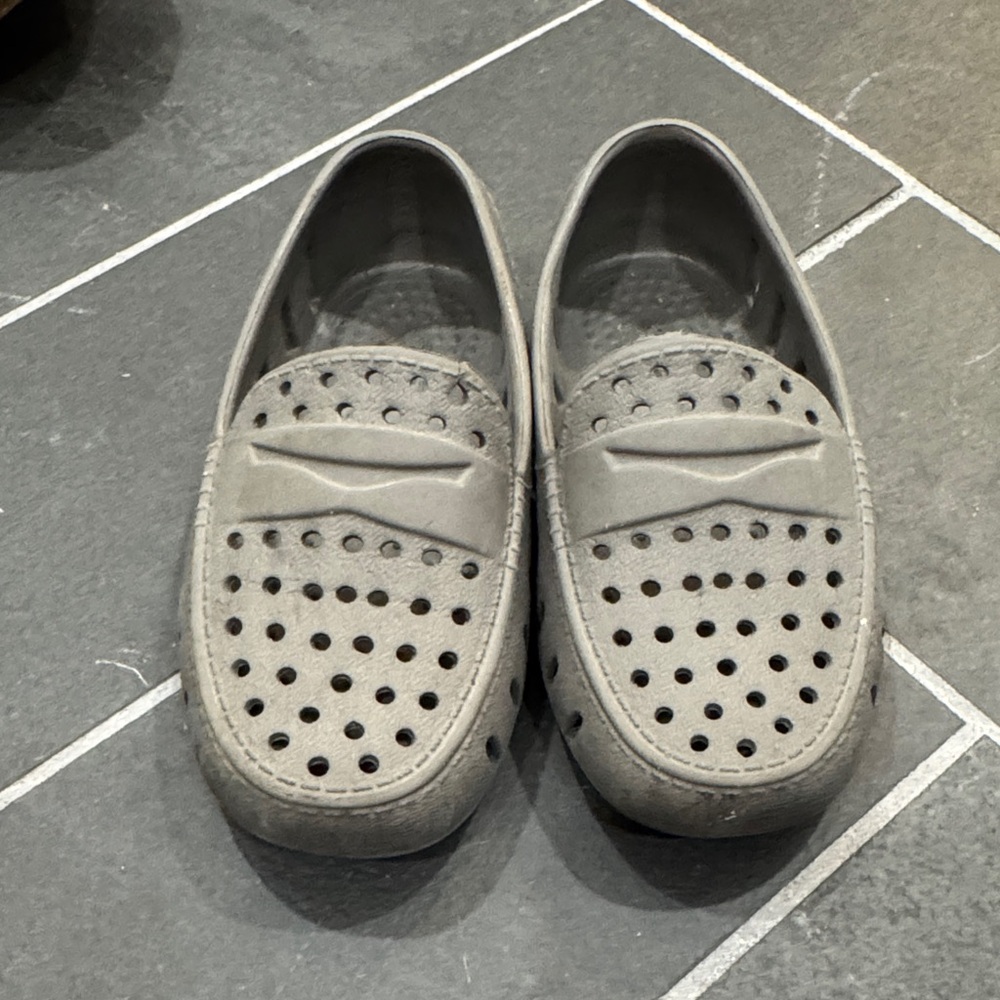 Kids Gray Dress Shoes